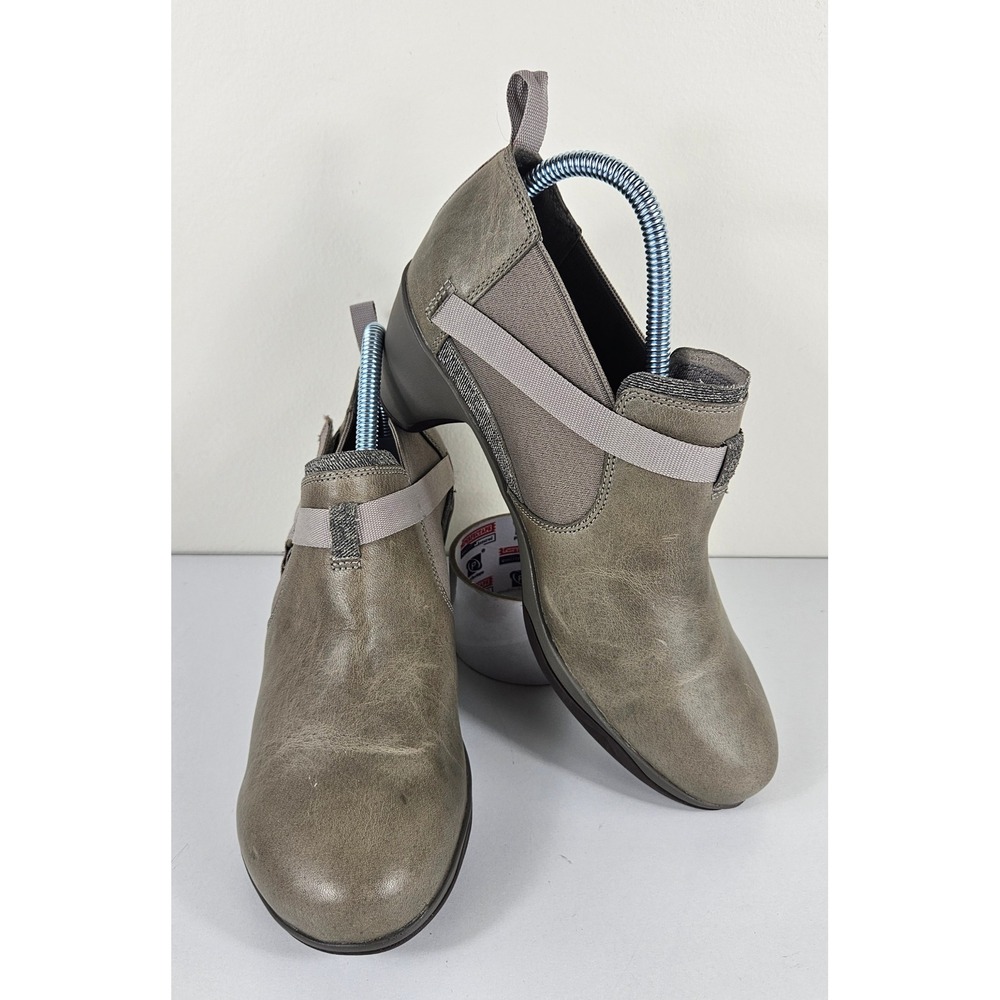 Merrell Evera Rush Womens 9 Aluminum Leather Ankle Booties Heel Boots